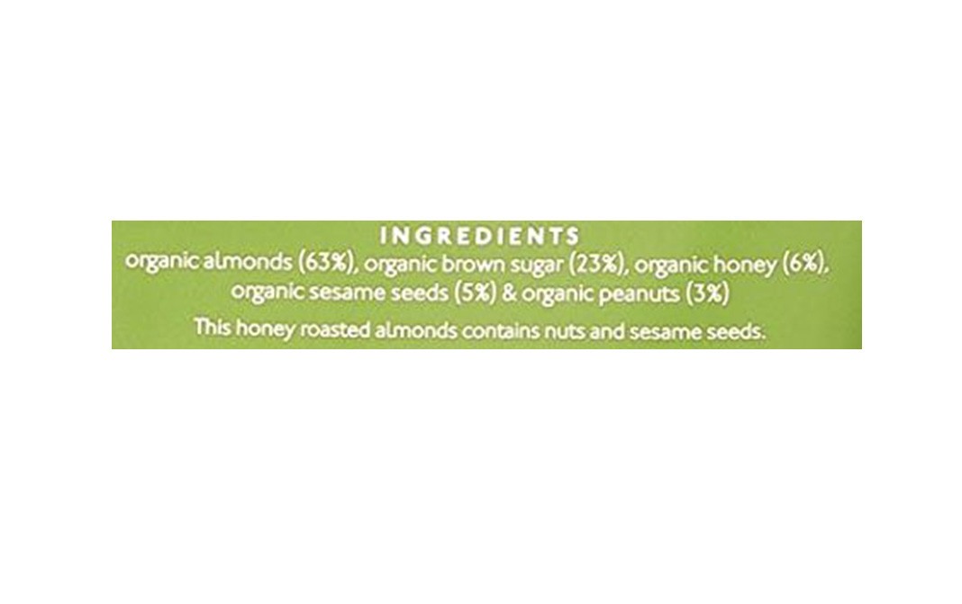Nourish Organics Honey Roasted Almonds    Pack  100 grams